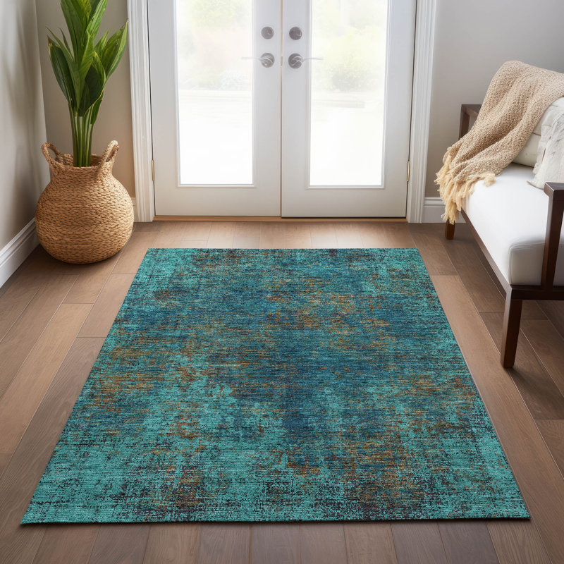 Tapis rectangulaire Aleighna avec envers antidérapant, Rectangle 9 pi x 12 pi