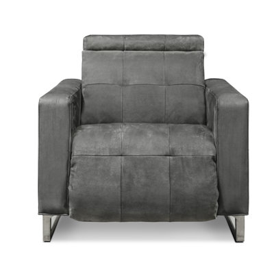 Casino Royale 45 Wide Genuine Leather Power Club Recliner