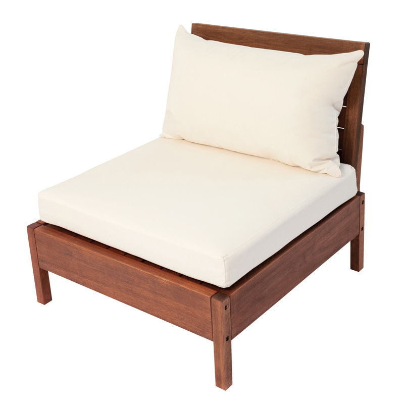 Chaise de patio avec coussins Baghavann