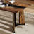 70.9"Rectangular Dining Table Large Dining Table, Waterproof Large Desk For 8 People, Deluxe Family Dining Table With Adjustable Legs