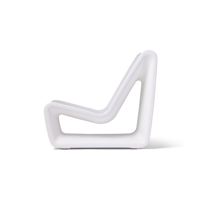 Loop Outdoor Lounge Chair, Highcloud White