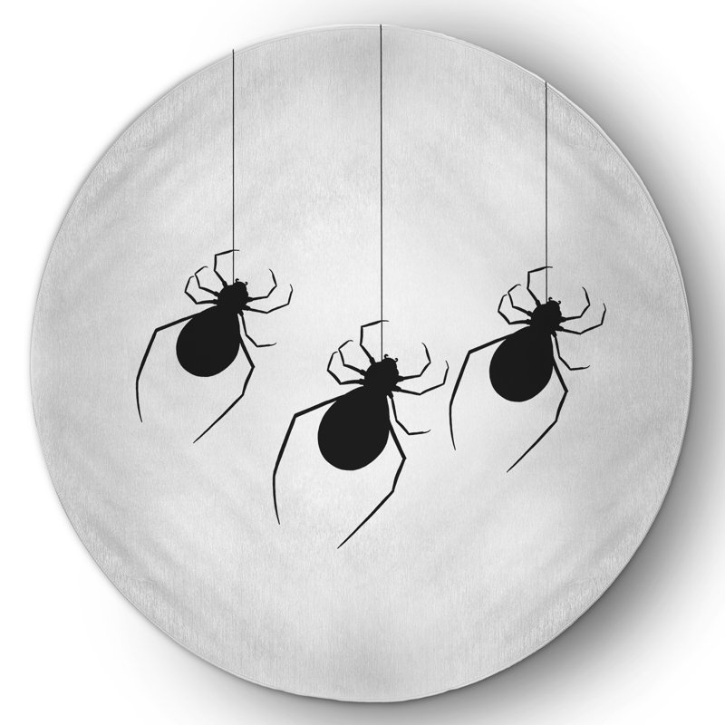 Degmo Chenille Indoor Rug, Round 5'