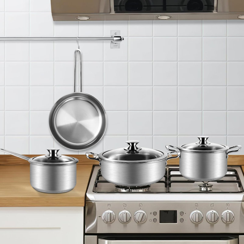 7-piece Stainless Steel Cookware Set