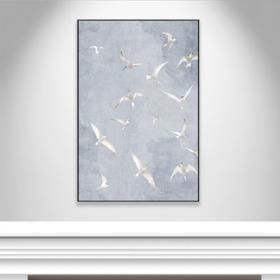 Flight Light Grey Print by Kimberly Allen
