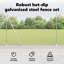 Vidaxl Fence With Posts PVC-Coated Steel-116798088-116798096