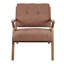 Chaise d'appoint avec structure en bois massif