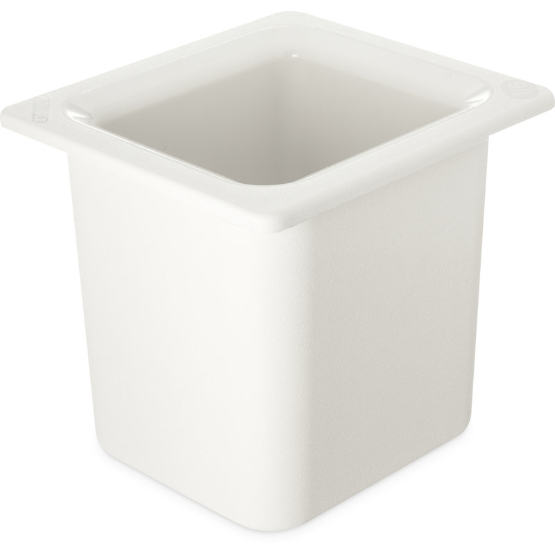 Carlisle Food Service Products Coldmaster® Rectangle Plastic Food Storage Container, White
