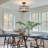 3-Light Crystal Ceiling Light Fixture Semi Flush Mount Chandelier with Drum Shade-966255278