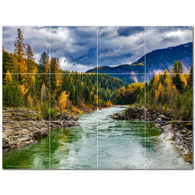 Murale décorative en céramique 4,25 po x 4,25 po