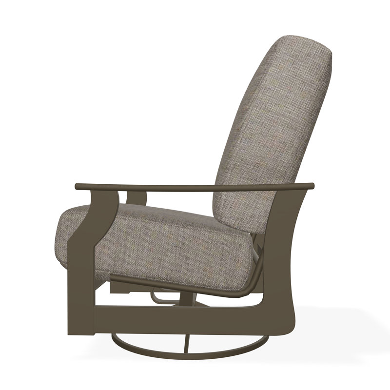St. Catherine Marine Grade Polymer Deep Seating Cushion Swivel Rocker, Cast Ash Sunbrella® Plainweave, Beachwood