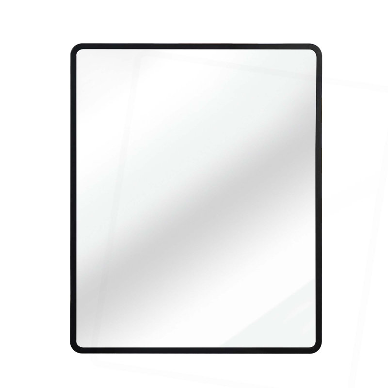 Armoire à miroir en métal à fixation murale ou encastrée