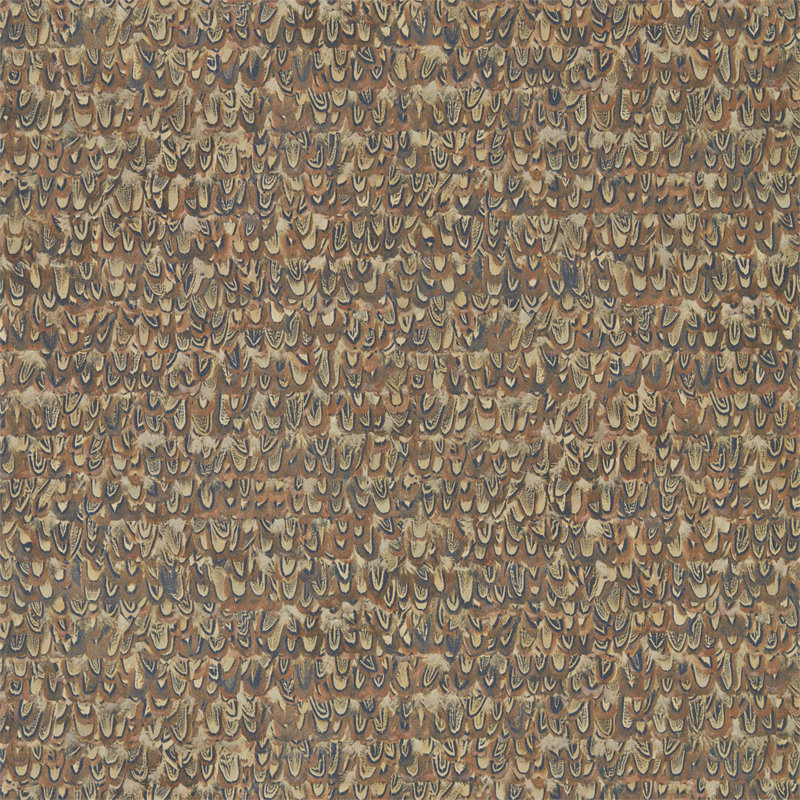 Icarus Wallpaper, Copper/Pheasant