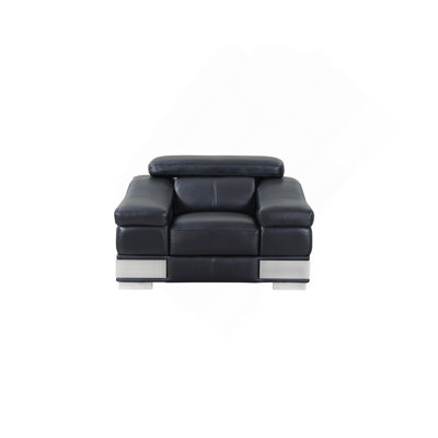 Chaise en cuir fleur