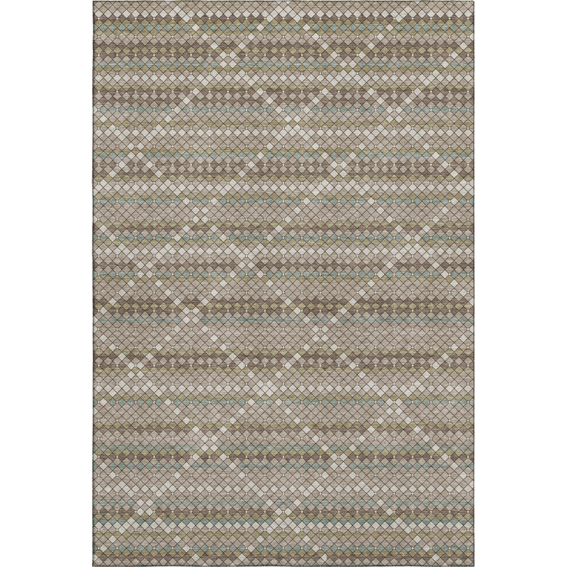 Premium Machine Washable Elize AMF1436 Lattice Rug, Rectangle 9' x 12'