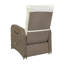 Fauteuils inclinables en osier de rotin pour l'intérieur et l'extérieur avec tables d'appoint rabattables-906040769-906040770