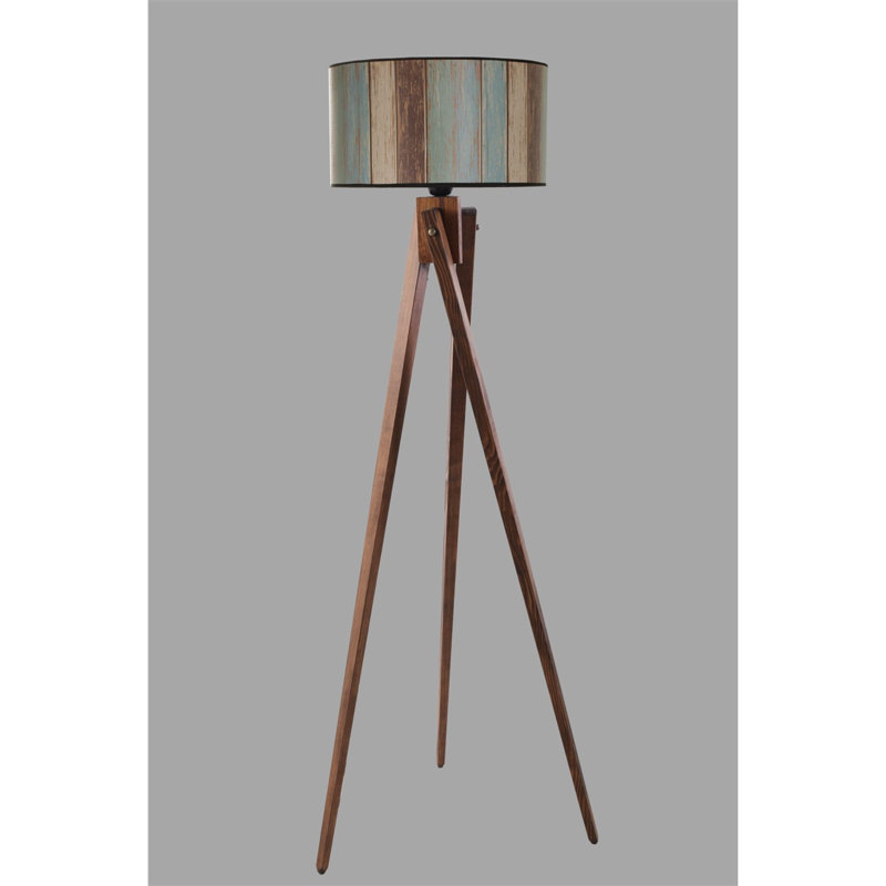 Lampe trépied 61 po Cheshunt, Noyer