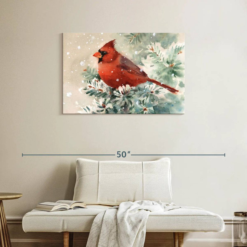 Brampt Cardinal Bird, 24" H x 36" W