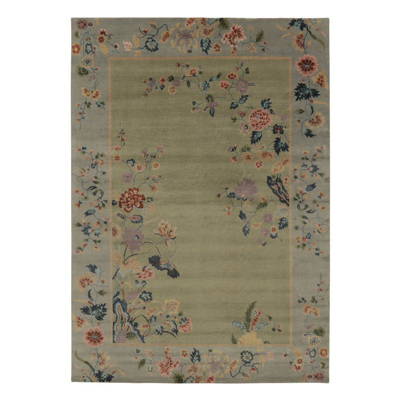 Art Deco Handmade Wool Area Rug