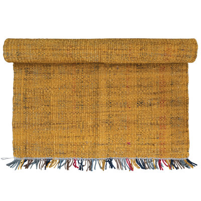 Tapis tissé en jute avec frange