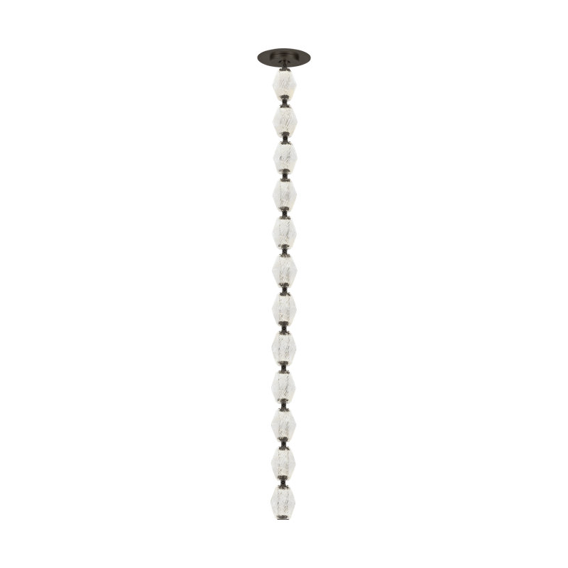Collier 1 - Light LED Pendant, 2700, 51.6" H x 2" W x 2" D