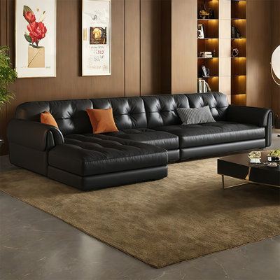 Modern simple light luxury straight row sofa