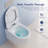 Capri Elongated Wall Mount Toilet Wall Hung Rimless Toilet Bowl in White