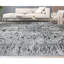 Tapis argenté et noir noué à la main de haute qualité-64646182