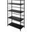 5-Tier Corner Metal Bookcase, Book Shelf, Living Room Shelving Unit-2019161655