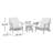 Riviera Modern Lounge 3-Piece Set-68602834-68602835