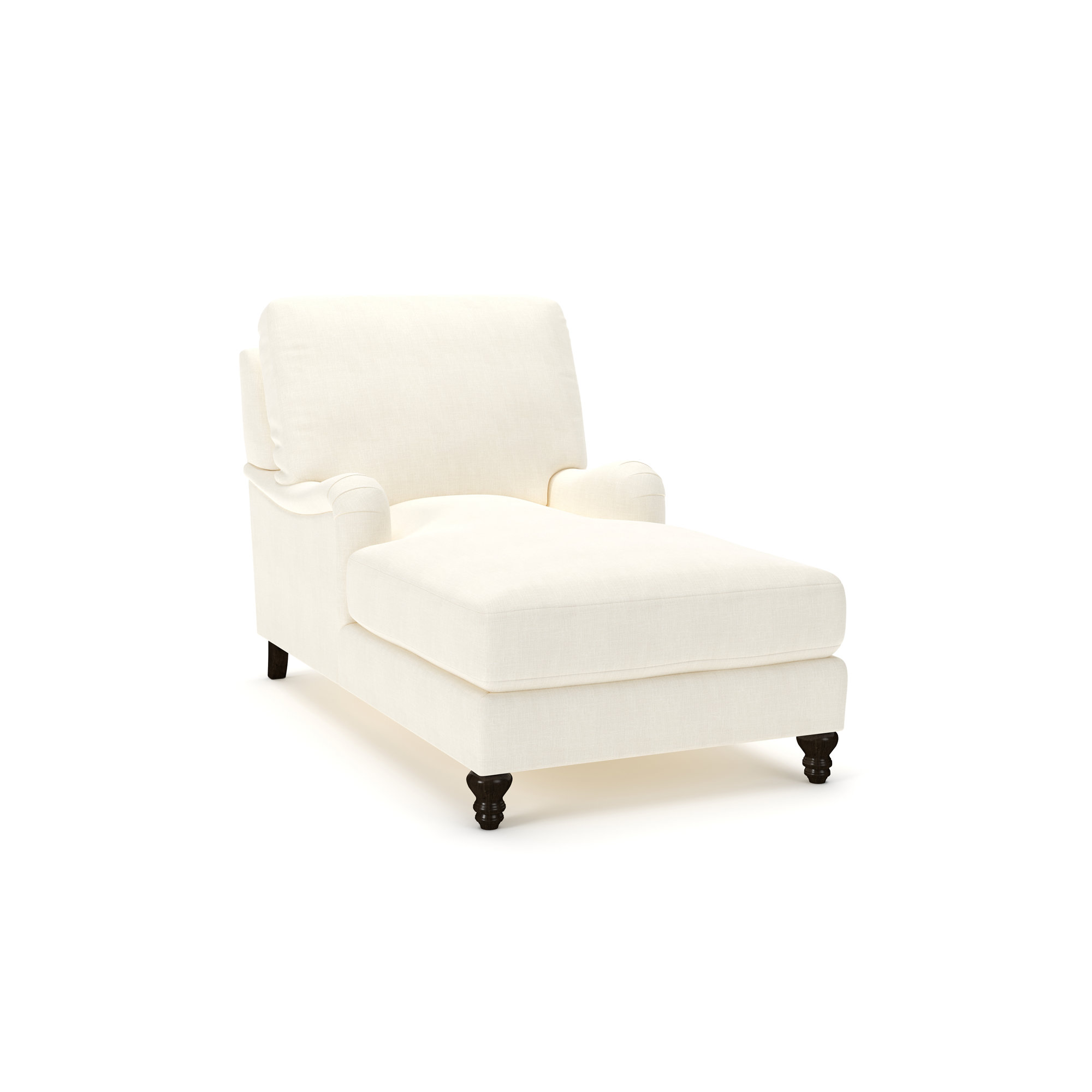 Walters Chaise, Conversation Pearl Basketweave