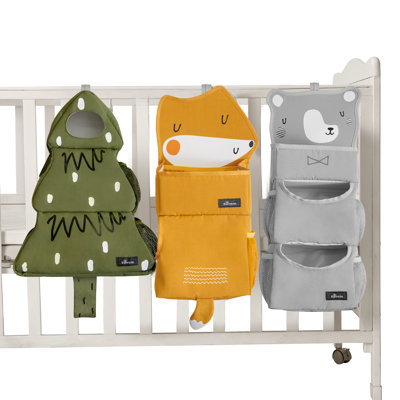 Animal Print Crib Diaper Stacker