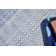 Echo Geometric Area Rug in Light Blue