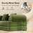 Boneless Modern Convertible Sleeper Sofa Bed with 2 Pillows - Foldable Floor Couch, Modular Sectional for Living Room, Bedroom & Studio, No Assembly Required-979848248