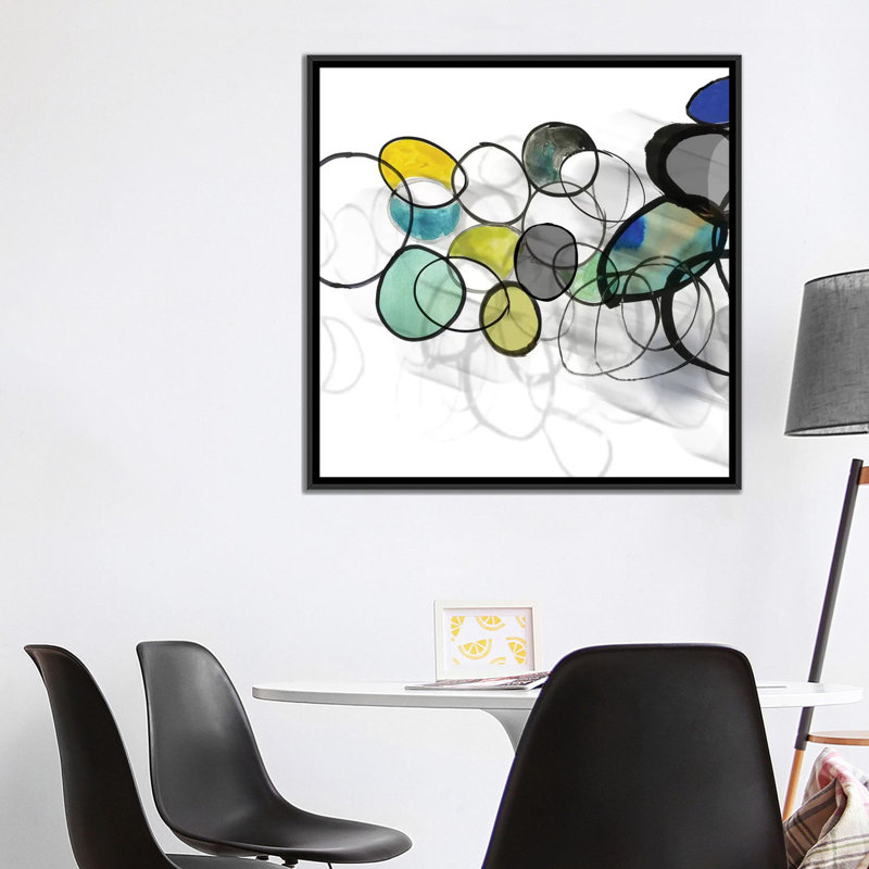 " Installation I " by PI Studio, 18" H x 18" W x 1.5" D, Black Framed Canvas