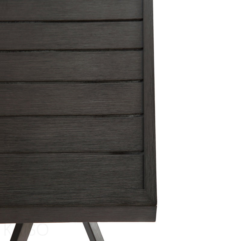 Table en aluminium coulé