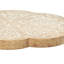 Présentoir à gâteaux brun en bois finement sculpté