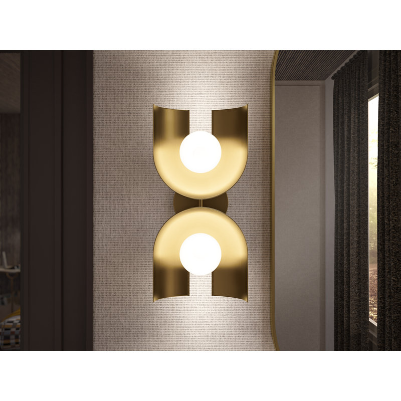 Jabot Two-Light Sconce, Green
