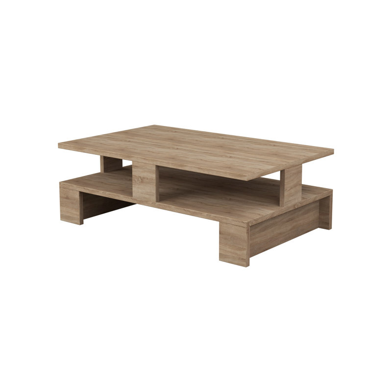 Table basse avec rangement Centerport, Brun