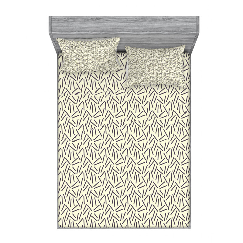 Microfiber Sheet Set, Full/Double Sheet Set with Fitted Sheet