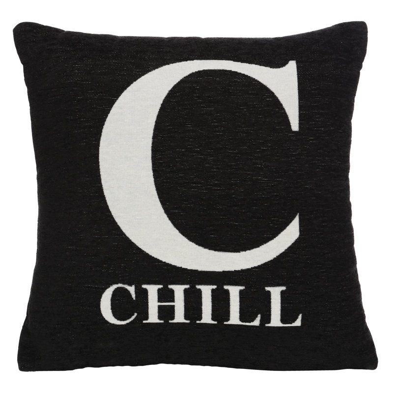 Whalley Square Cushion, Black