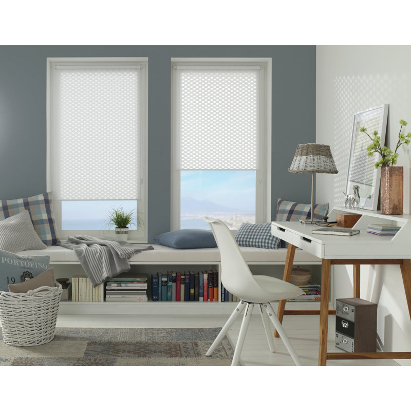 Semi Sheer Roll-Up Blind, Triangle, 150cm L x 100cm W