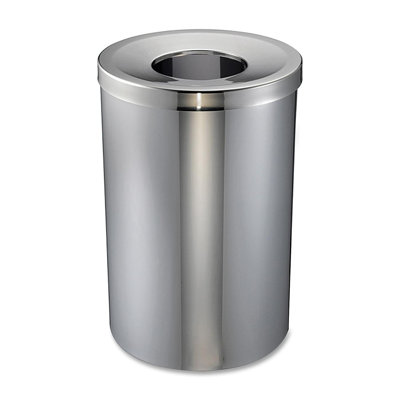 Steel Open Kitchen Trash Can - 30 Gallons