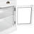 White Modern 83.4" Tall Bookcase With 2 Tempered Glass Doors, 1 Drawer, Adjustable Shelf And - Oxidation Drawer Hardware Solid Wood, Board Rectangle 3 Open Shelves For Bedroom Organization Wood-124151131