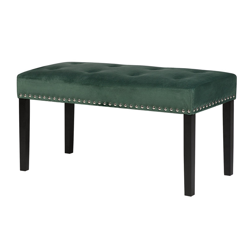 Saffron Walden Upholstered Bench, Green