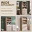 Grande armoire de rangement de 72 po avec portes et tiroir Apollo Maud-129507269