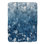 Blue Fading Florals - Couverture en sherpa de qualité supérieure 1 pièce