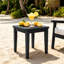 Table d'appoint d'extérieur en bois de teck Marlo-114980232