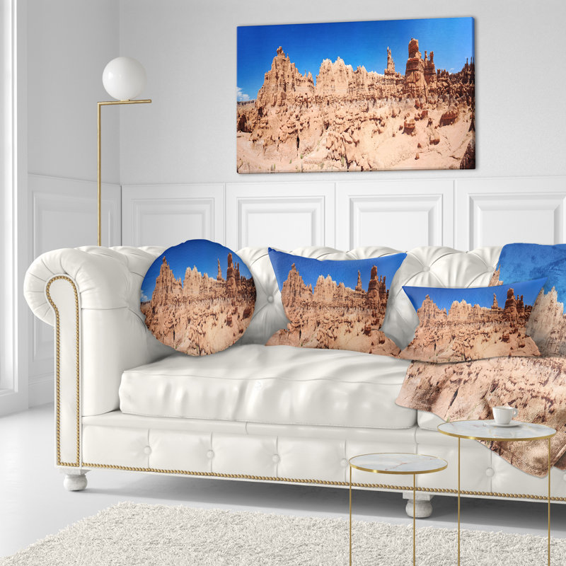 Coussin Hoodoo Rock Pinnacles in Goblin Valley, 12 po x 20 po, Coussin lombaire