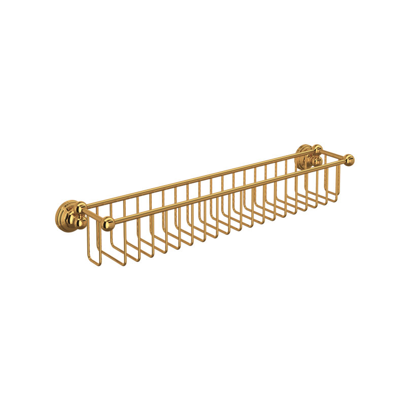 20.13" Bottle Basket, English Gold