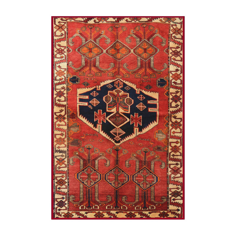 Tapis rouge à motif sud-ouest, Rectangle 7 pi x 9 pi